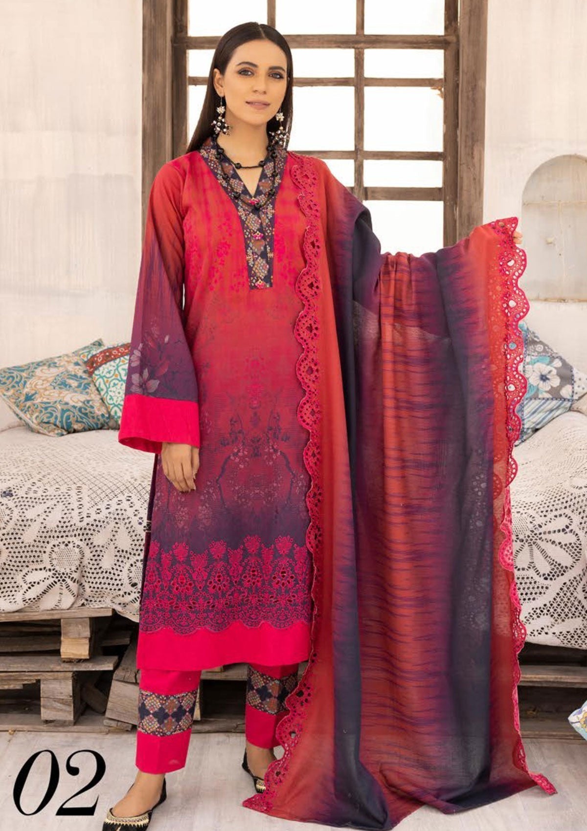 Winter Collection - Mahee's - Khaddar - MK#02 available at Saleem Fabrics Traditions