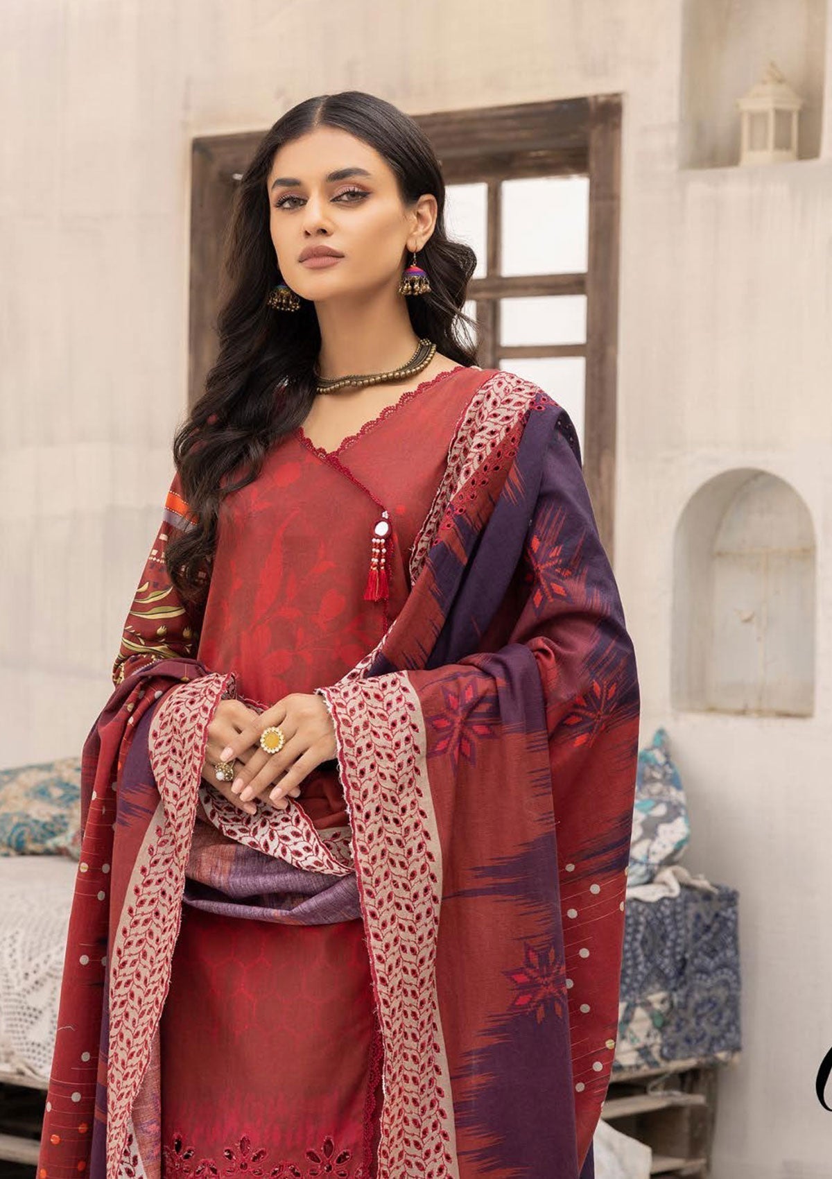 Winter Collection - Mahee's - Khaddar - MK#04 available at Saleem Fabrics Traditions