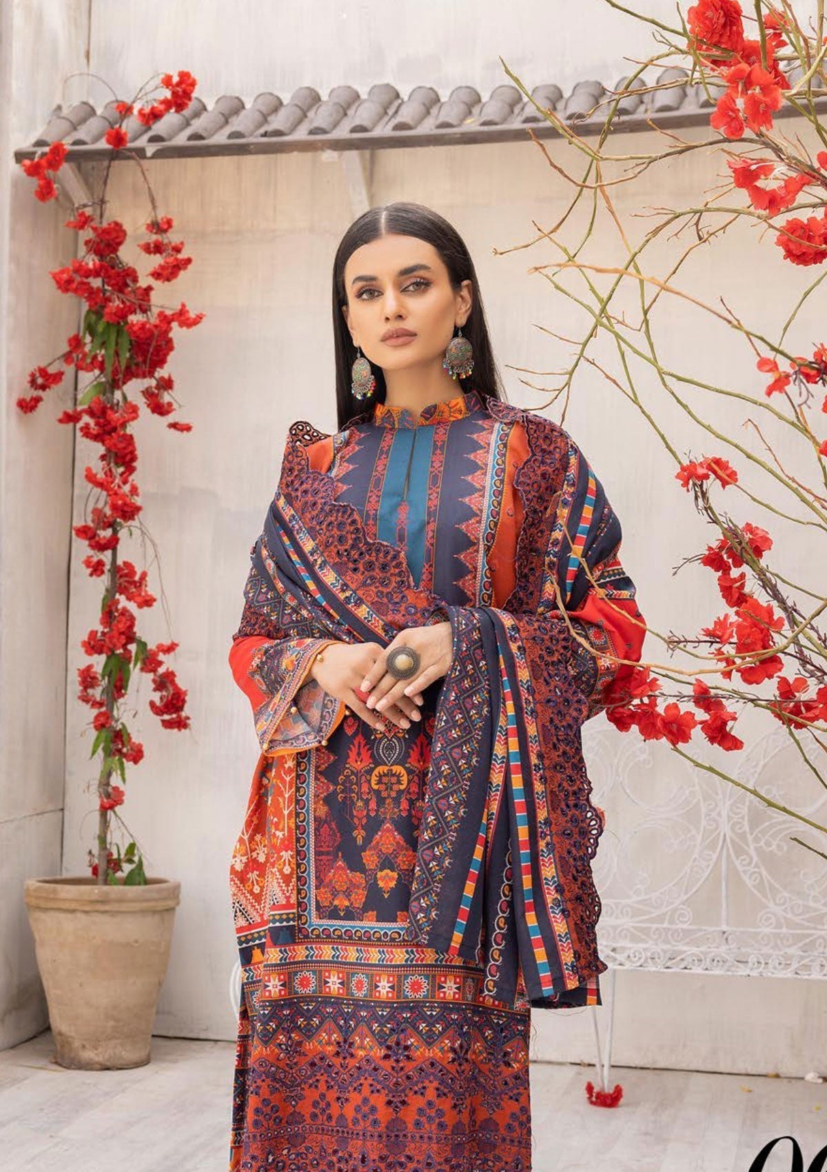 Winter Collection - Mahee's - Khaddar - MK#06 available at Saleem Fabrics Traditions