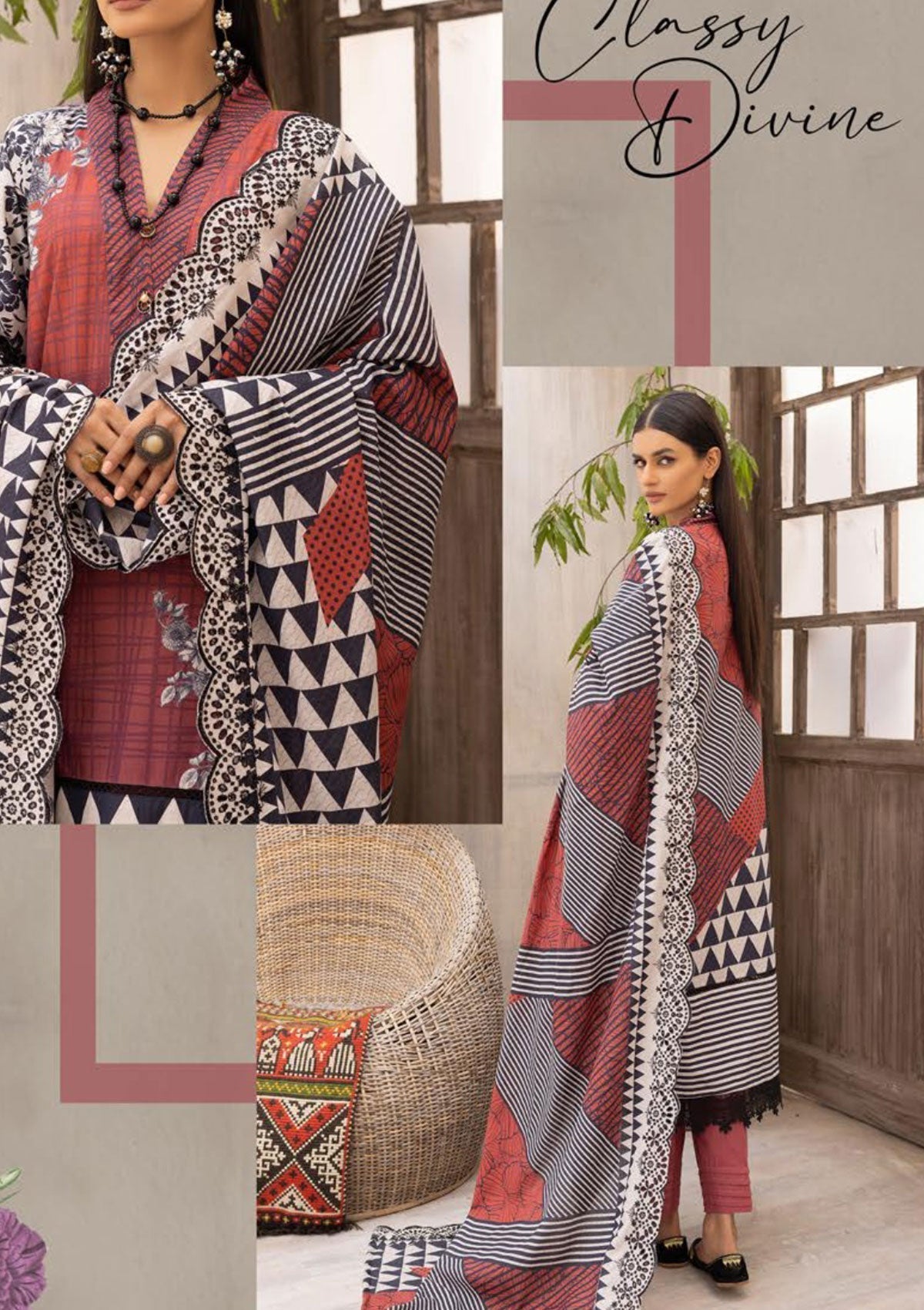 Winter Collection - Mahee's - Khaddar - MK#08 available at Saleem Fabrics Traditions