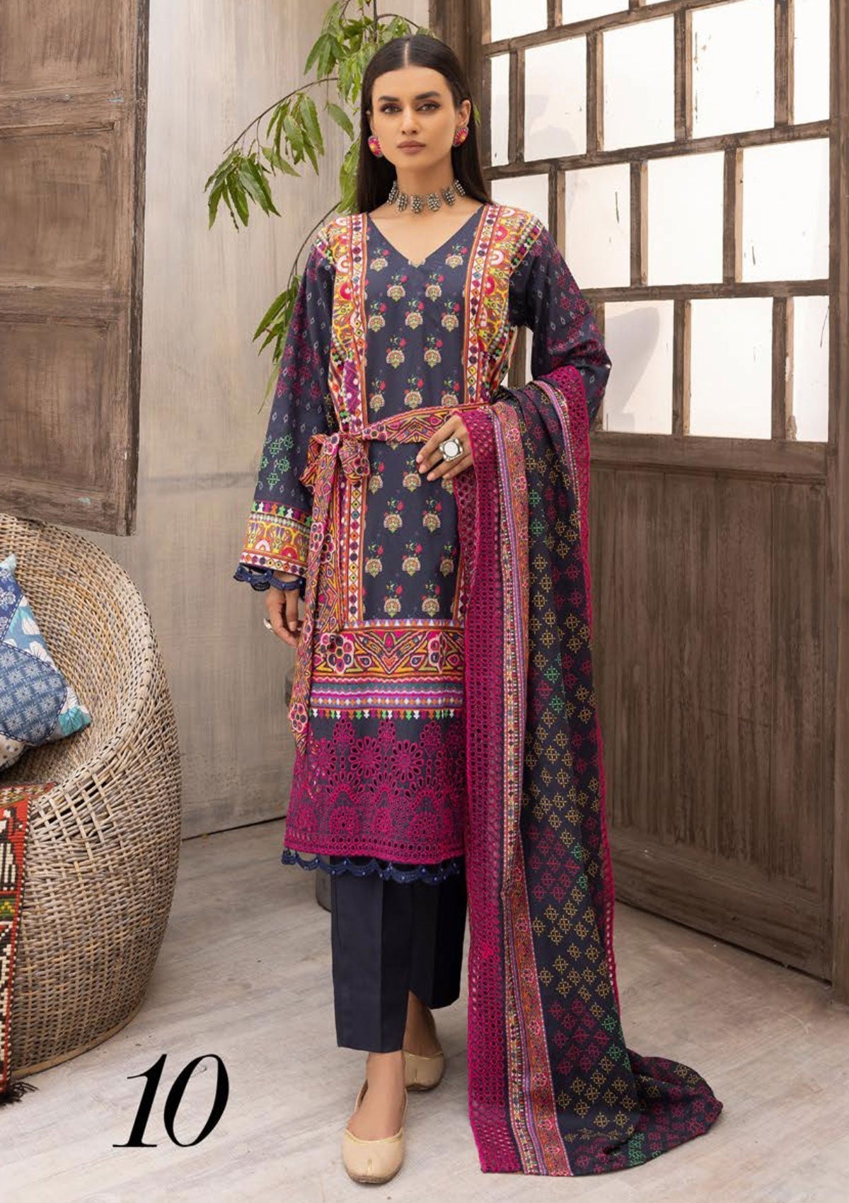 Winter Collection - Mahee's - Khaddar - MK#10 available at Saleem Fabrics Traditions