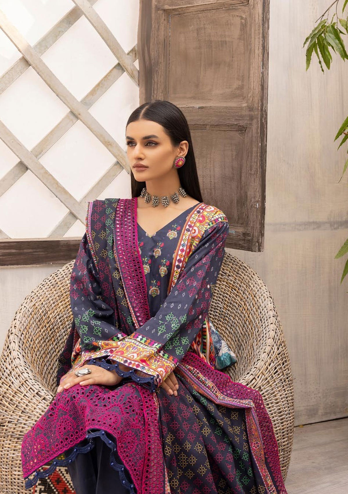 Winter Collection - Mahee's - Khaddar - MK#10 available at Saleem Fabrics Traditions