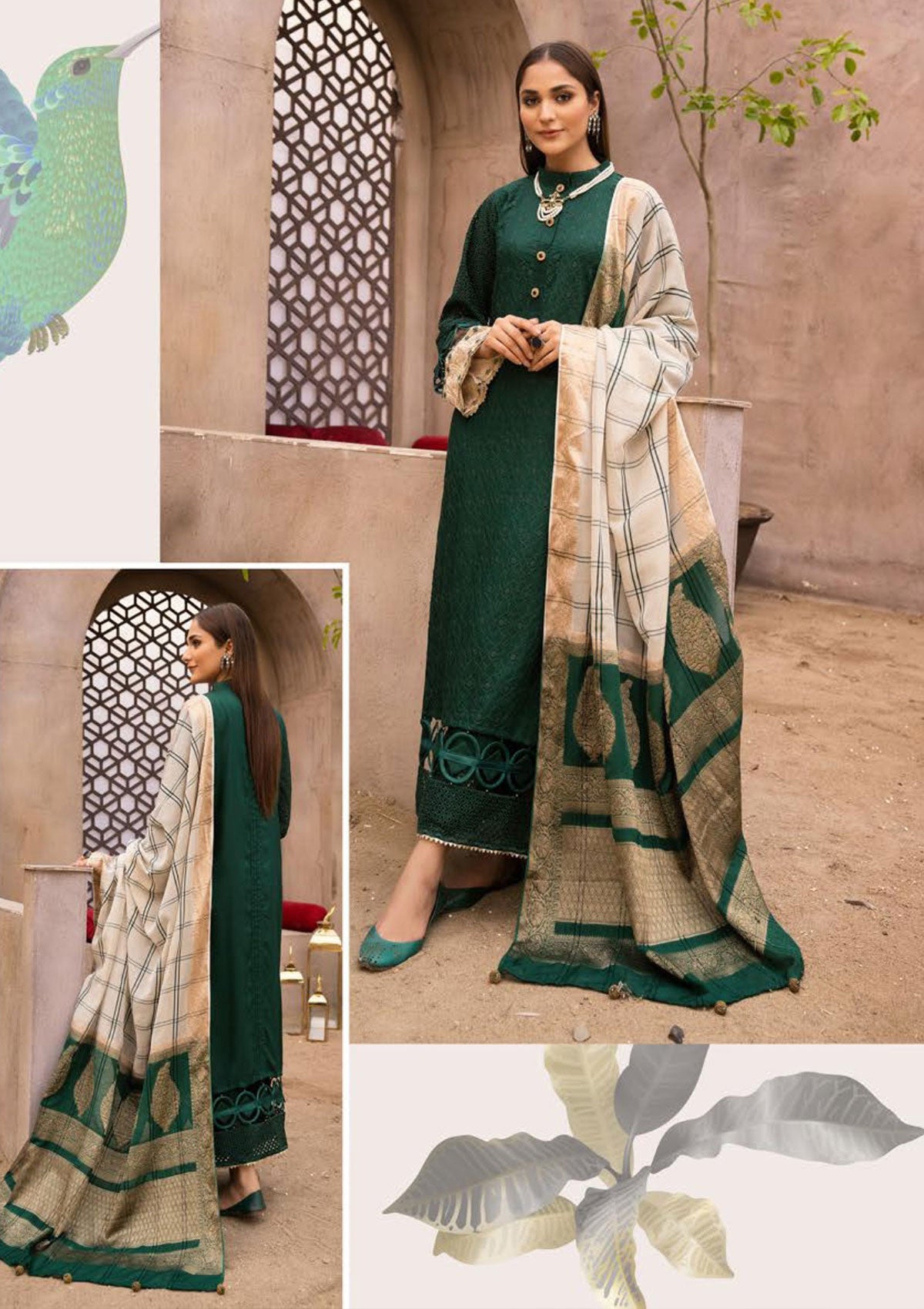 Winter Collection - Mahee's - Riaz Arts - Chikankari - MEC#04 available at Saleem Fabrics Traditions