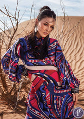 Winter Collection - Maria B - M print - Desert Rose - D#4 B available at Saleem Fabrics Traditions