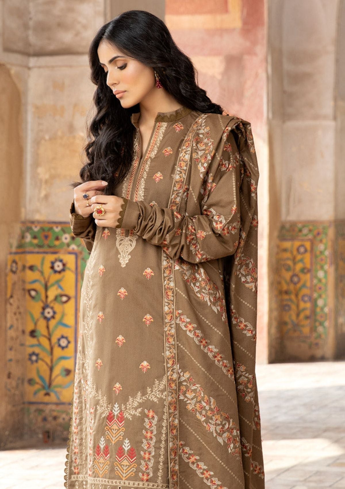 Winter Collection - Marjjan - Karandi - SKC#25 B available at Saleem Fabrics Traditions