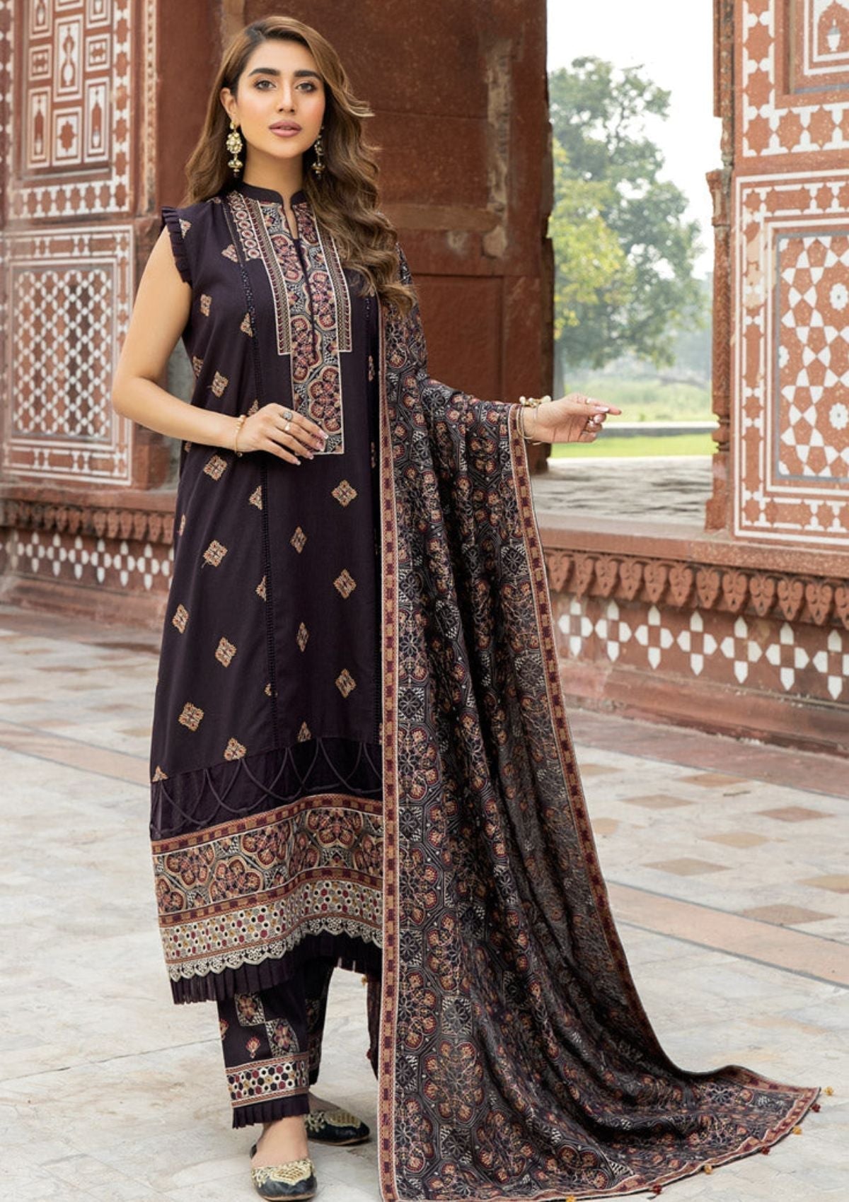 Winter Collection - Marjjan - Karandi - SKC#30 B available at Saleem Fabrics Traditions