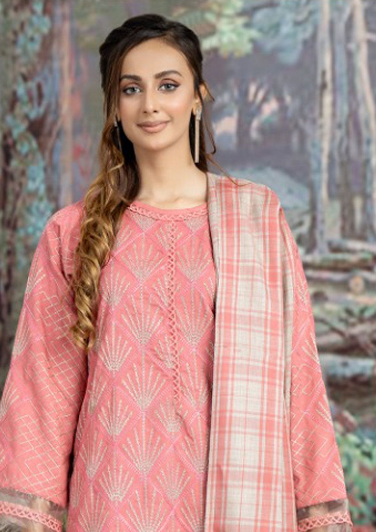 Winter Collection - Marjjan - MDS#31- T PINK available at Saleem Fabrics Traditions