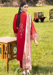 Winter Collection - Muscari - Cotton Satin - MSEC#105 available at Saleem Fabrics Traditions