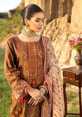 Winter Collection - Muscari - Cotton Satin - MSEC#109 available at Saleem Fabrics Traditions