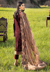 Winter Collection - Muscari - Cotton Satin - MSEC#110 available at Saleem Fabrics Traditions