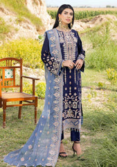 Winter Collection - Muscari - Cotton Satin - MSEC#111 available at Saleem Fabrics Traditions