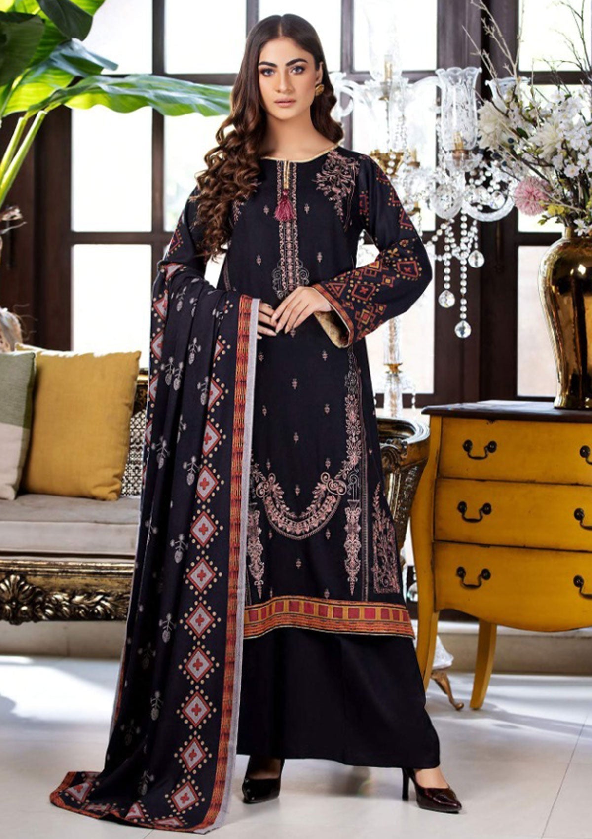 Winter Collection - Noor Jahan - Mina Hassan - D#1 available at Saleem Fabrics Traditions