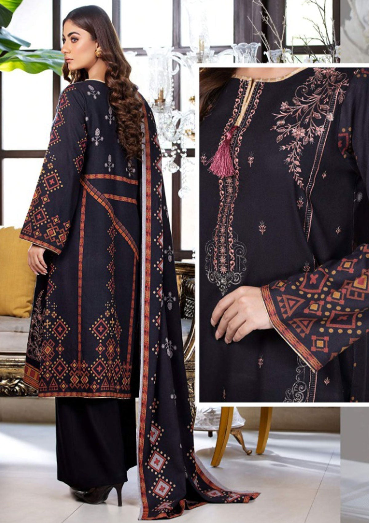 Winter Collection - Noor Jahan - Mina Hassan - D#1 available at Saleem Fabrics Traditions