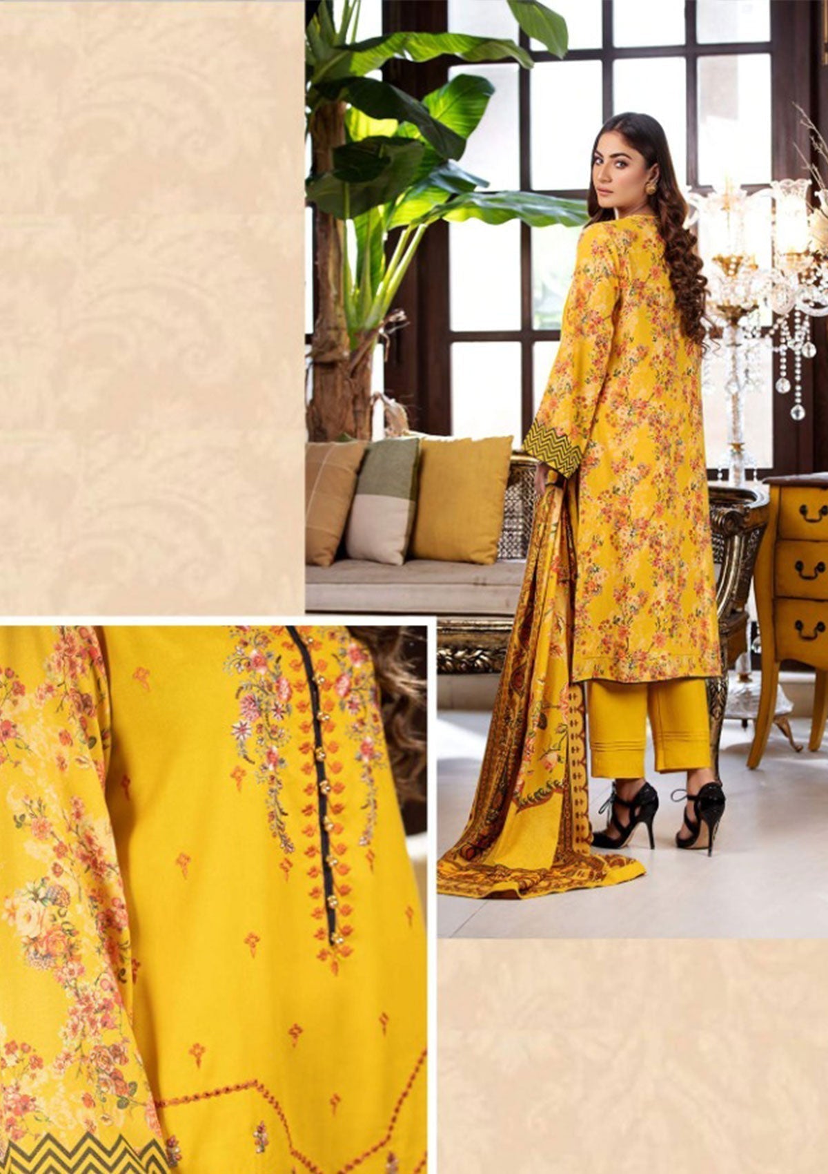 Winter Collection - Noor Jahan - Mina Hassan - D#2 available at Saleem Fabrics Traditions