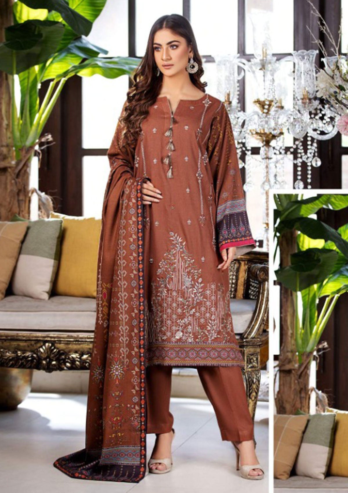 Winter Collection - Noor Jahan - Mina Hassan - D#4 available at Saleem Fabrics Traditions