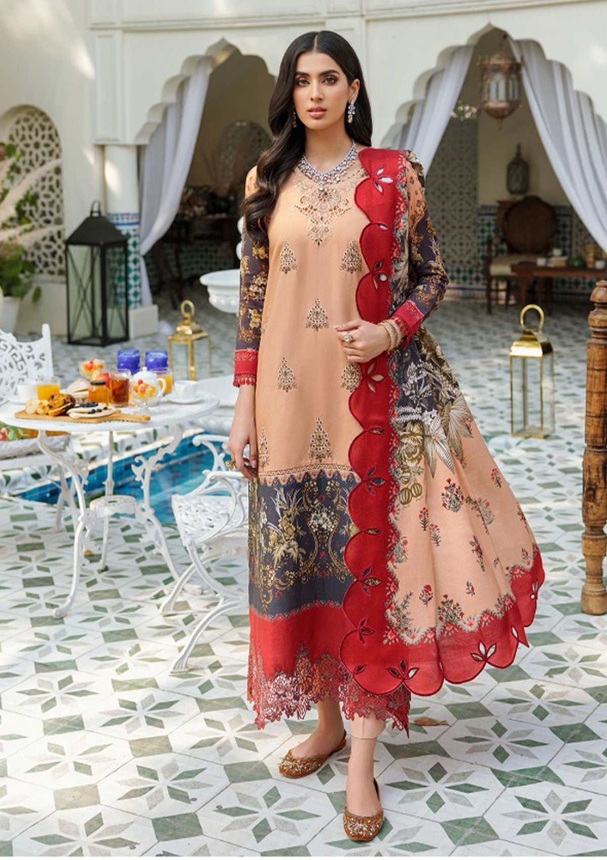 Winter Collection - Noor - Saadia Asad - Prints - NP#4B available at Saleem Fabrics Traditions