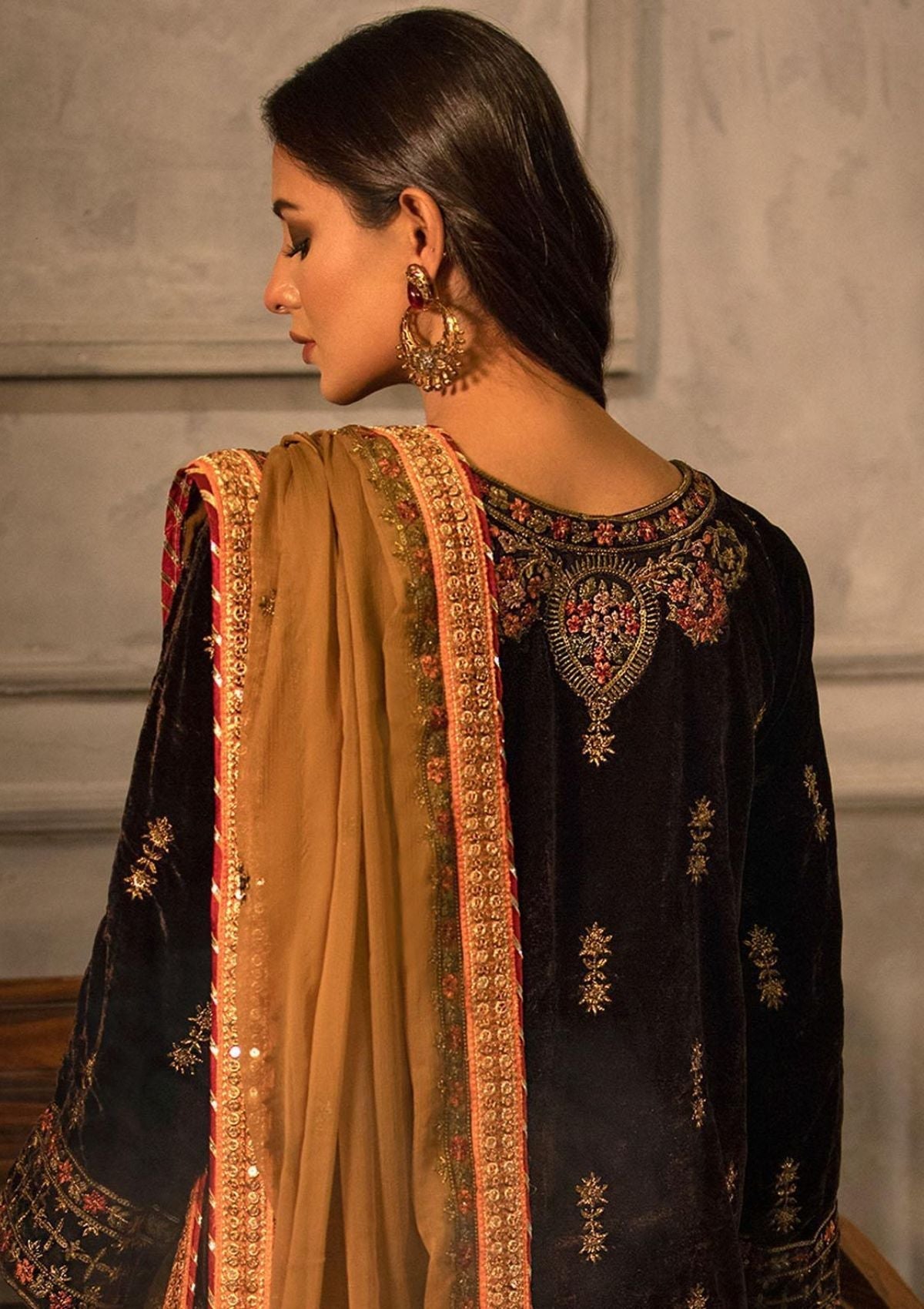 Winter Collection - Noorma Kaamal - Heer - Velvet - NKV#03 available at Saleem Fabrics Traditions