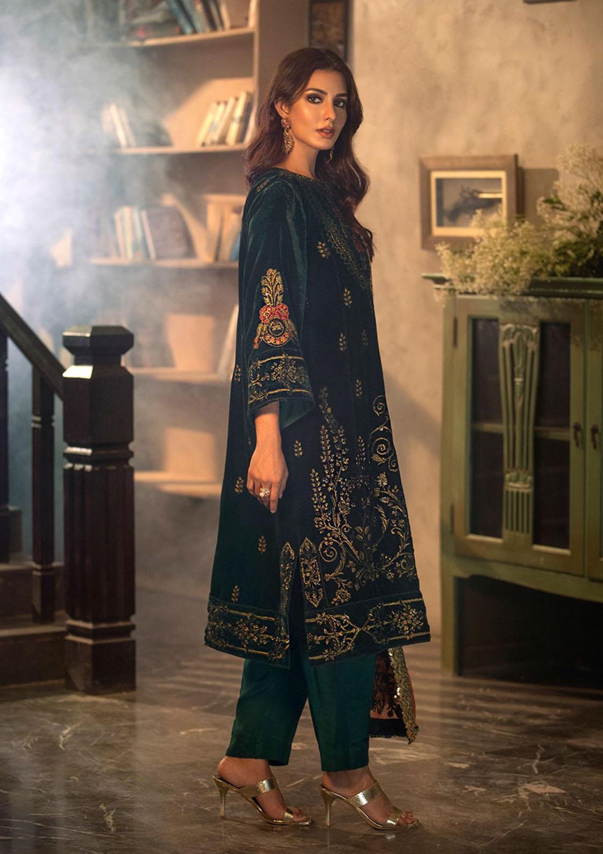 Winter Collection - Noorma Kaamal - Heer - Velvet - NKV#04 available at Saleem Fabrics Traditions