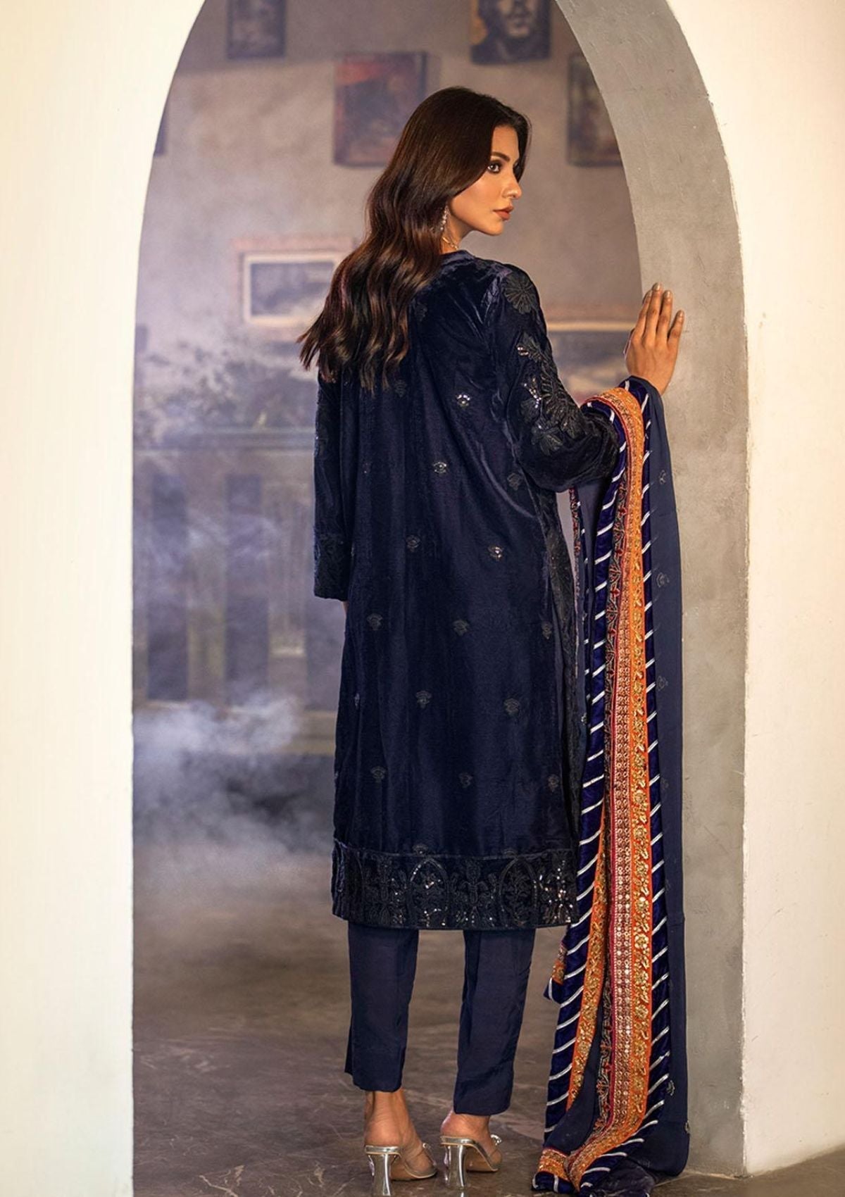 Winter Collection - Noorma Kaamal - Heer - Velvet - NKV#06 available at Saleem Fabrics Traditions