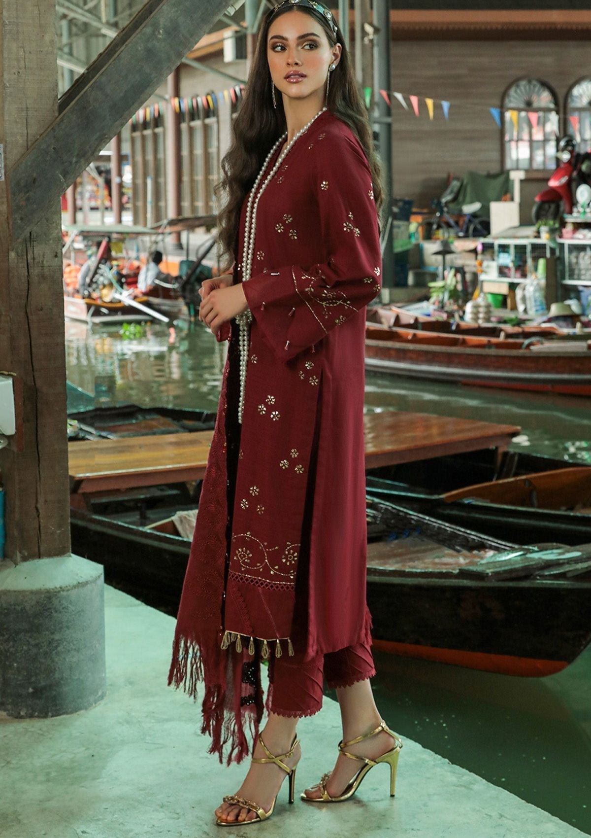 Winter Collection - Nureh - Bazaar - Chikankari - NW#74 available at Saleem Fabrics Traditions