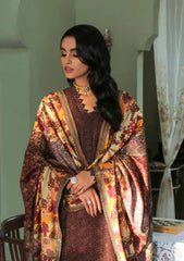 Winter Collection - Nureh - Chikankari - Leather Peach - NEP#12 available at Saleem Fabrics Traditions
