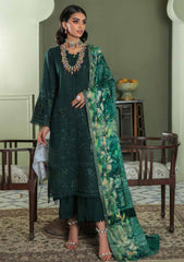 Winter Collection - Nureh - Chikankari - Leather Peach - NEP#14 available at Saleem Fabrics Traditions