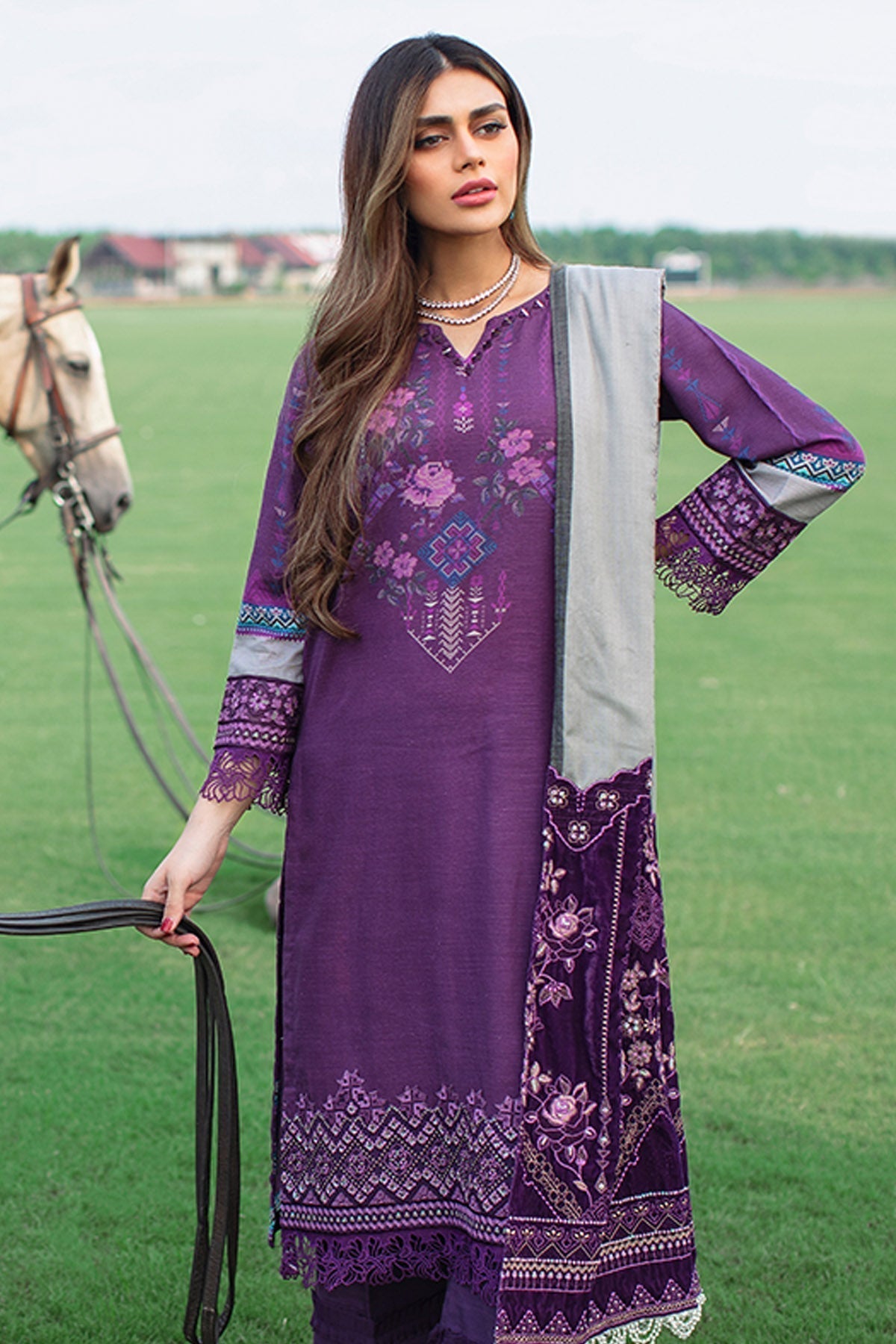 Winter Collection - Nureh - Exclusive Khaddar - NEW#04 available at Saleem Fabrics Traditions