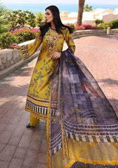 Winter Collection - Nureh - Gardenia - Linen - NSG#65 available at Saleem Fabrics Traditions