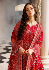 Winter Collection - Nureh - Gardenia - Slub Linen - NWG#82 available at Saleem Fabrics Traditions