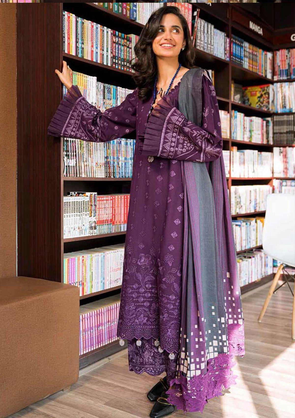 Winter Collection - Nureh - Girlglam - Chiikankari - NU2#77 available at Saleem Fabrics Traditions