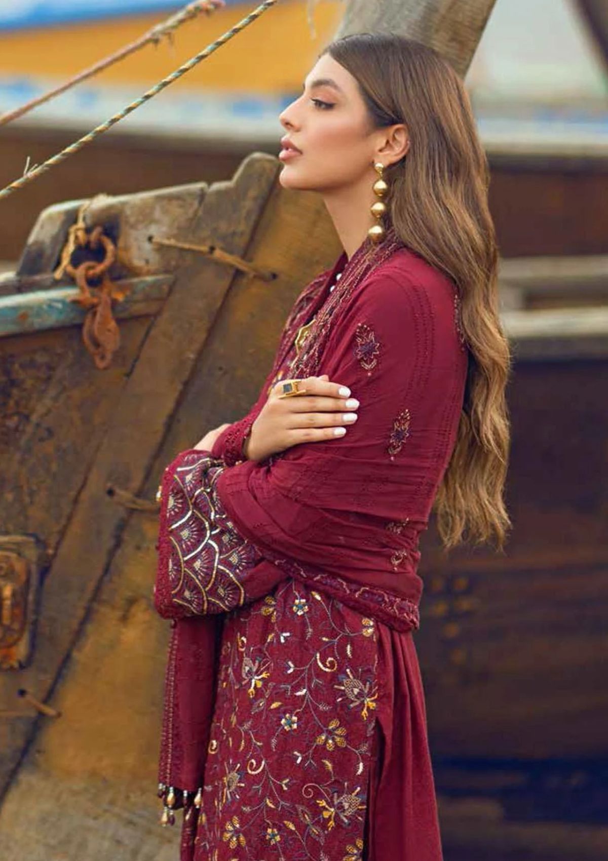 Winter Collection - Nureh - Karavan - NW#54 available at Saleem Fabrics Traditions