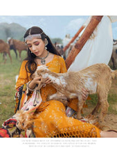 Winter Collection - Nureh - Maya - Heerni - Linen - NW#63 available at Saleem Fabrics Traditions