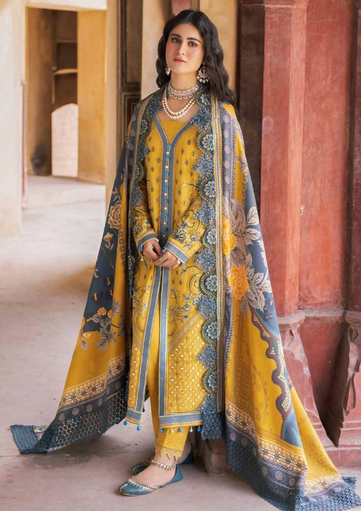 Winter Collection - Nureh - Maya - Khaddar - NW#66 available at Saleem Fabrics Traditions