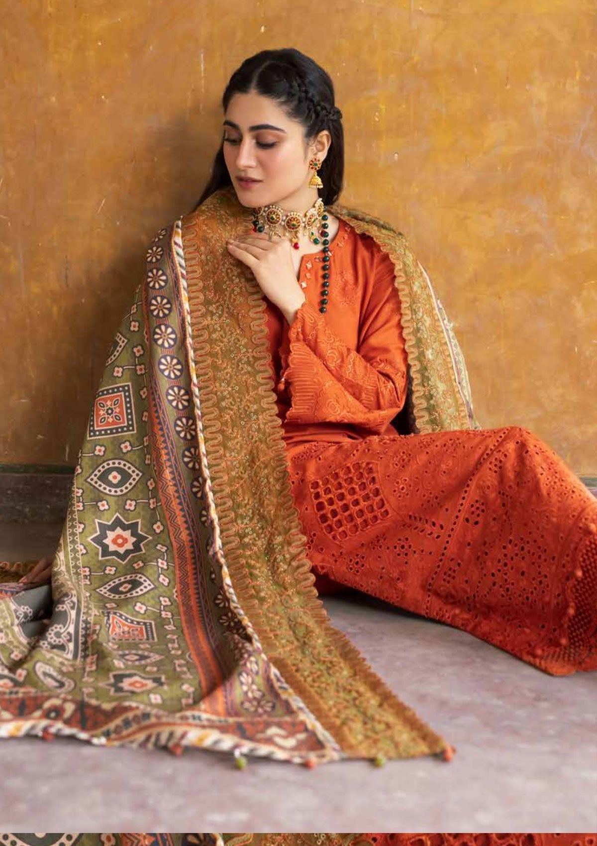 Winter Collection - Nureh - Maya - Khaddar - NW#69 available at Saleem Fabrics Traditions