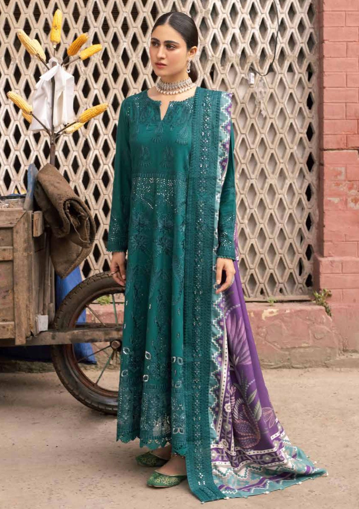 Winter Collection - Nureh - Maya - Khaddar - NW#70 available at Saleem Fabrics Traditions