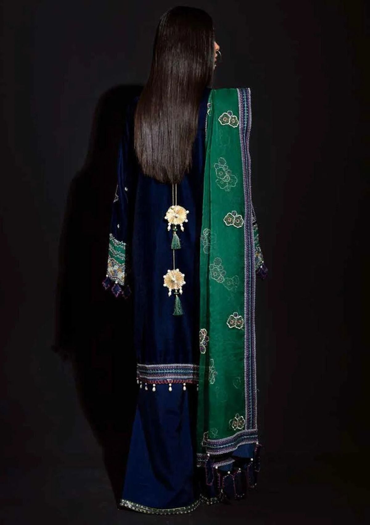 Winter Collection - Nureh - Maya - Velvet - NV#18 available at Saleem Fabrics Traditions