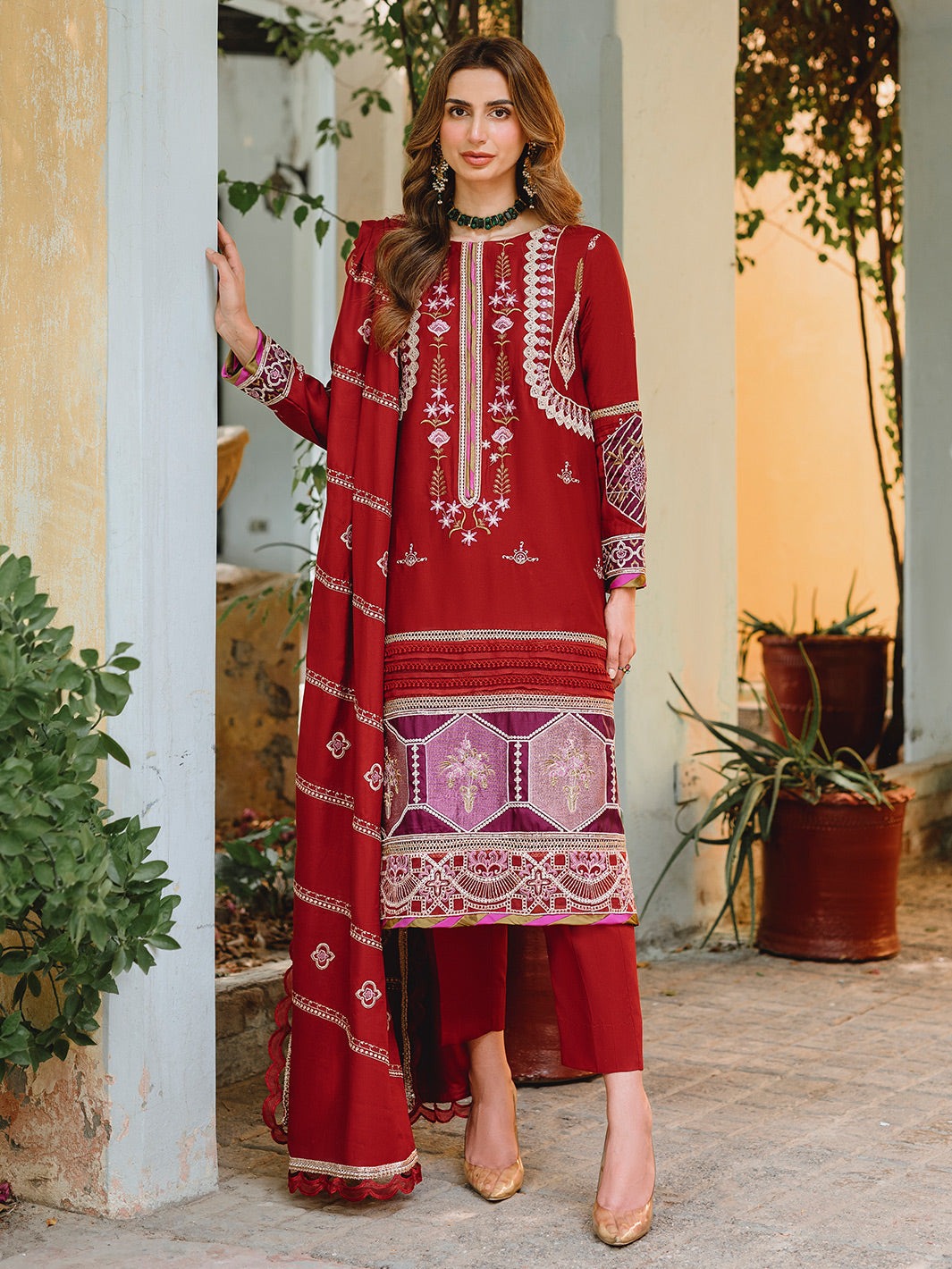 Winter Collection - Parishay - Luxury Winter - D#10 available at Saleem Fabrics Traditions