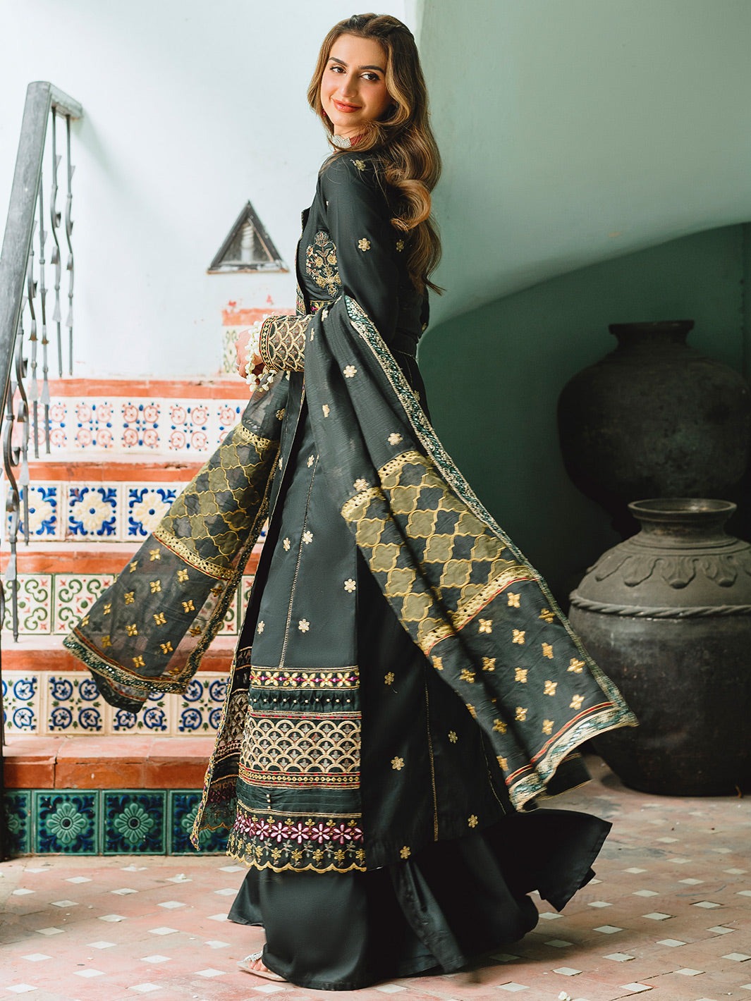 Winter Collection - Parishay - Luxury Winter - D#7 available at Saleem Fabrics Traditions