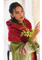 Winter Collection - Qalamkar - Qline - Linen - Anjum - VL#14 available at Saleem Fabrics Traditions