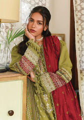 Winter Collection - Qalamkar - Qline - Linen - Anjum - VL#14 available at Saleem Fabrics Traditions