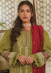 Winter Collection - Qalamkar - Qline - Linen - Anjum - VL#14 available at Saleem Fabrics Traditions