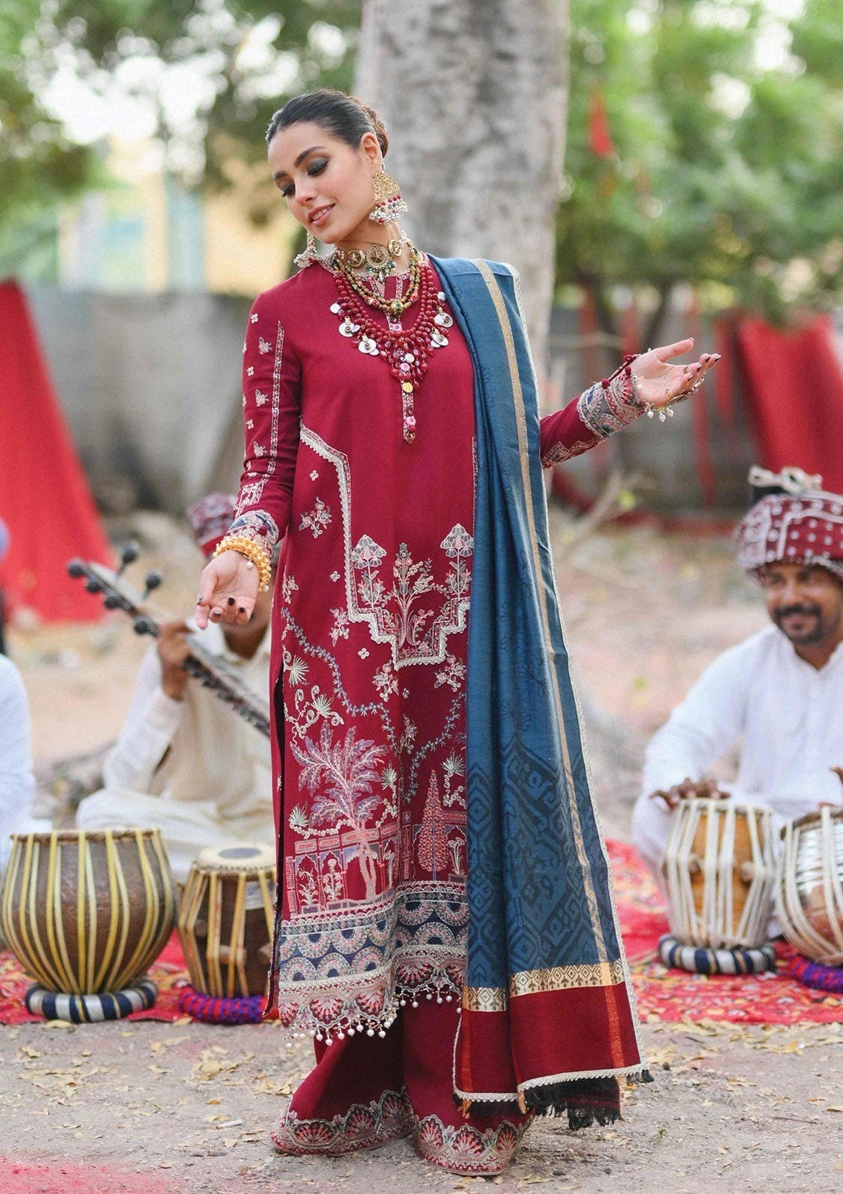 Winter Collection - Qalamkar - Sewni - K#03 (KASHAF) available at Saleem Fabrics Traditions