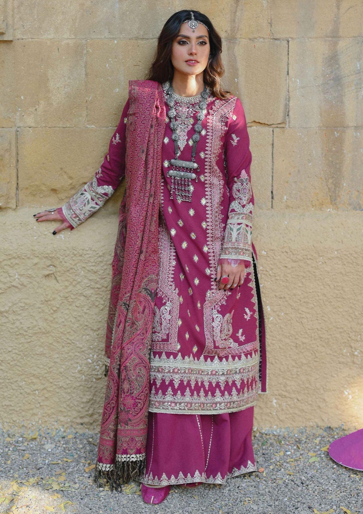 Winter Collection - Qalamkar - Sewni - K#04 (SAMREEN) available at Saleem Fabrics Traditions