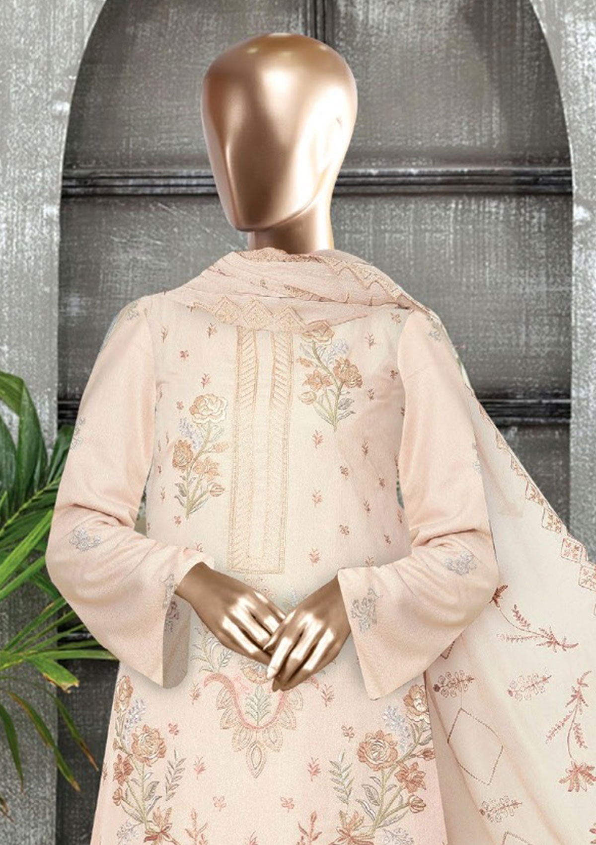 Winter Collection - Rang Noor - Emb Karandi - AJ#3 available at Saleem Fabrics Traditions