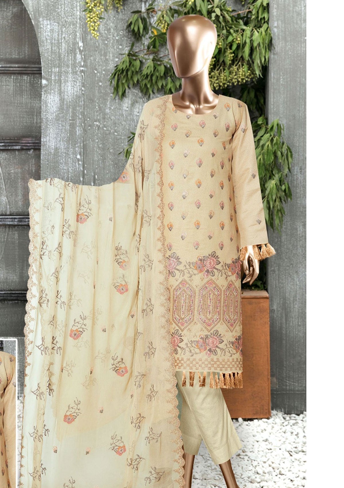 Winter Collection - Rang Noor - Emb Karandi - AJ#5 available at Saleem Fabrics Traditions