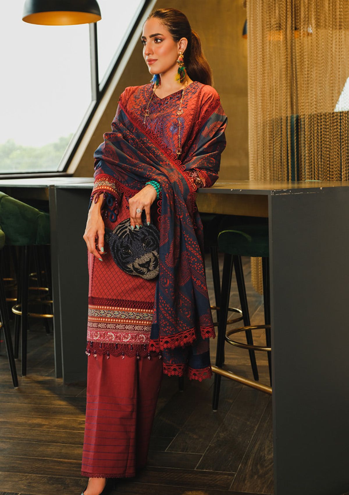 Winter Collection - Rang Rasiya - Dosti - D#08 by Saleem Fabrics PK