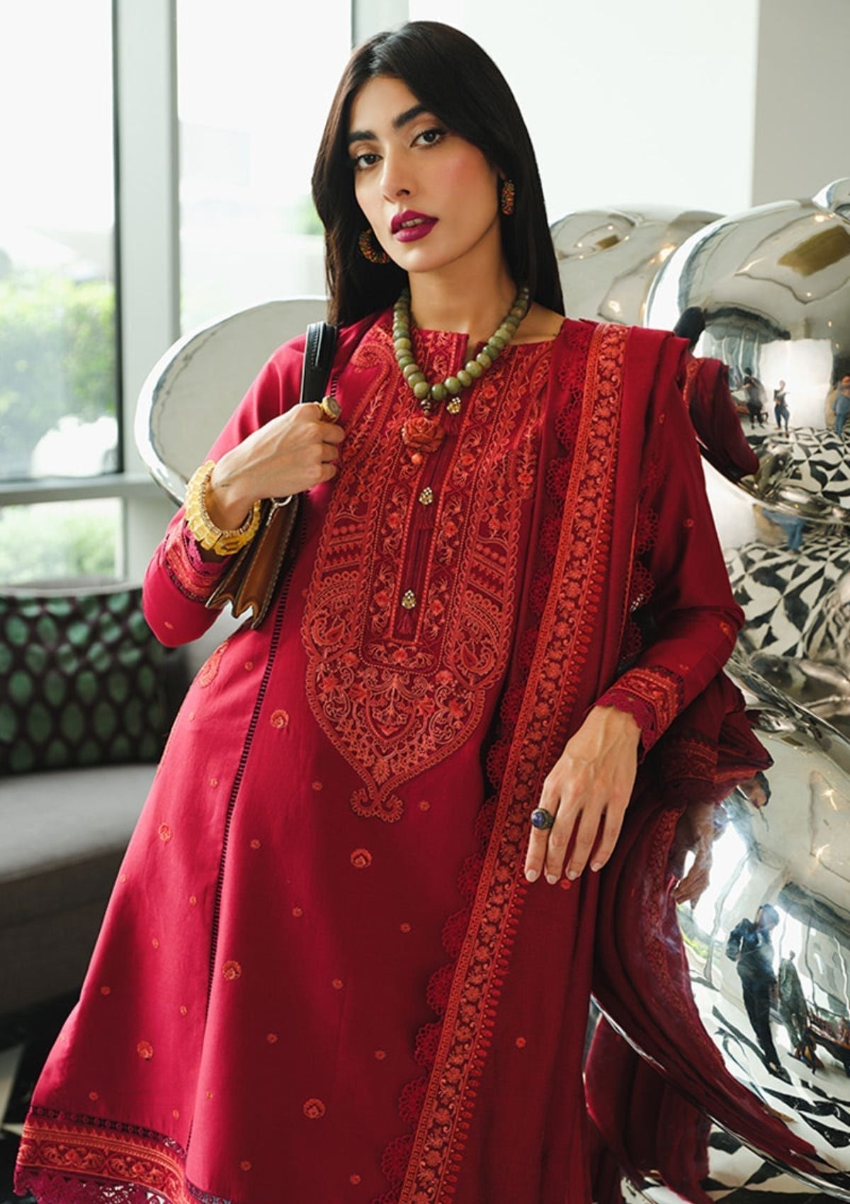 Winter Collection - Rang Rasiya - Dosti - D#13 available at Saleem Fabrics Traditions