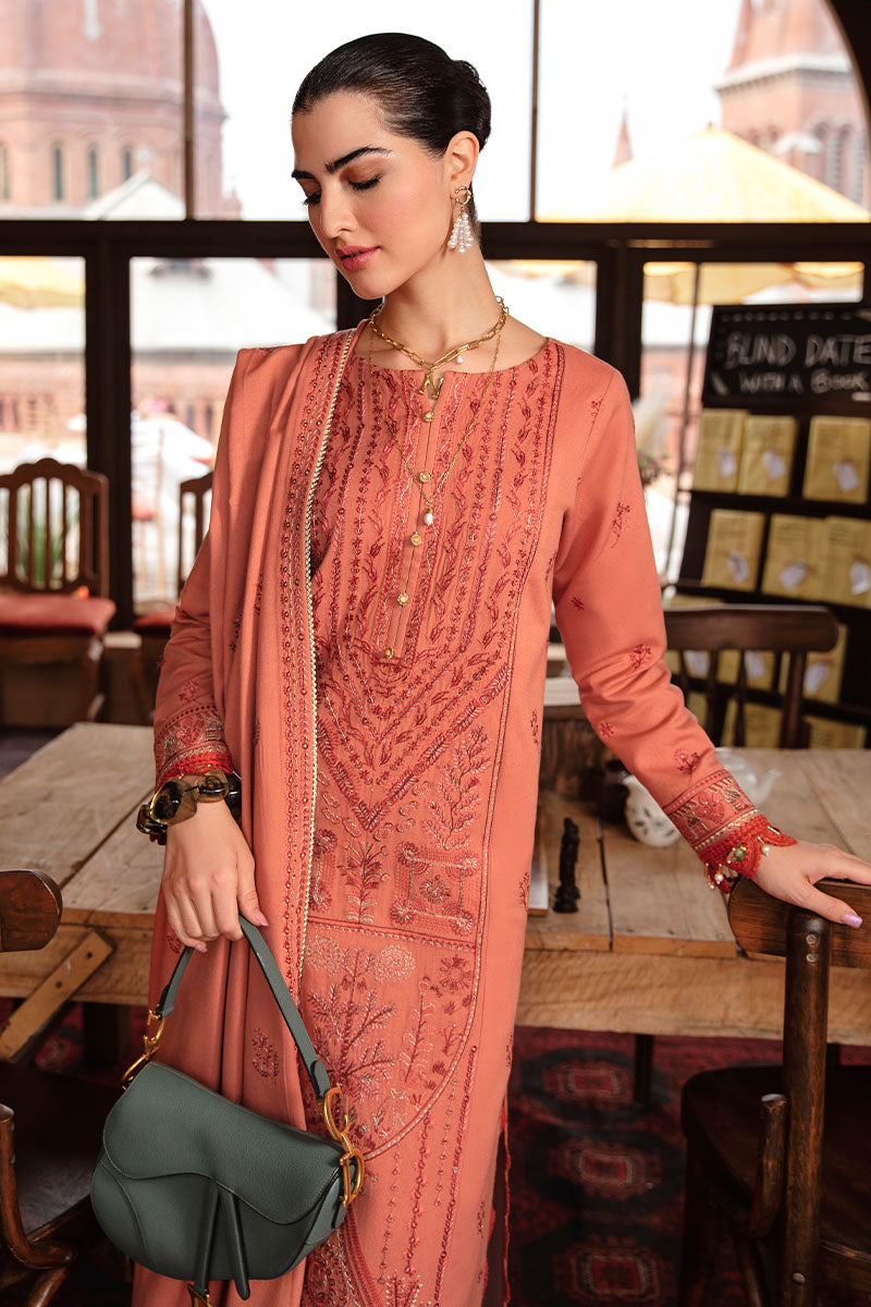 Winter Collection - Rang Rasiya - Premium Winter - 3 Pcs - D#01 (RUBY) available at Saleem Fabrics Traditions