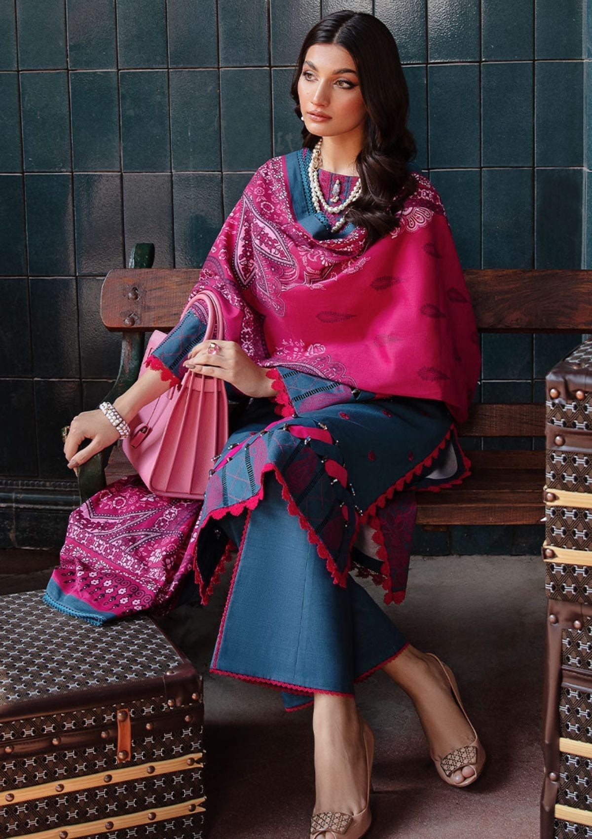 Winter Collection - Rang Rasiya - Safarnama - D#2 (ZEENAT) available at Saleem Fabrics Traditions