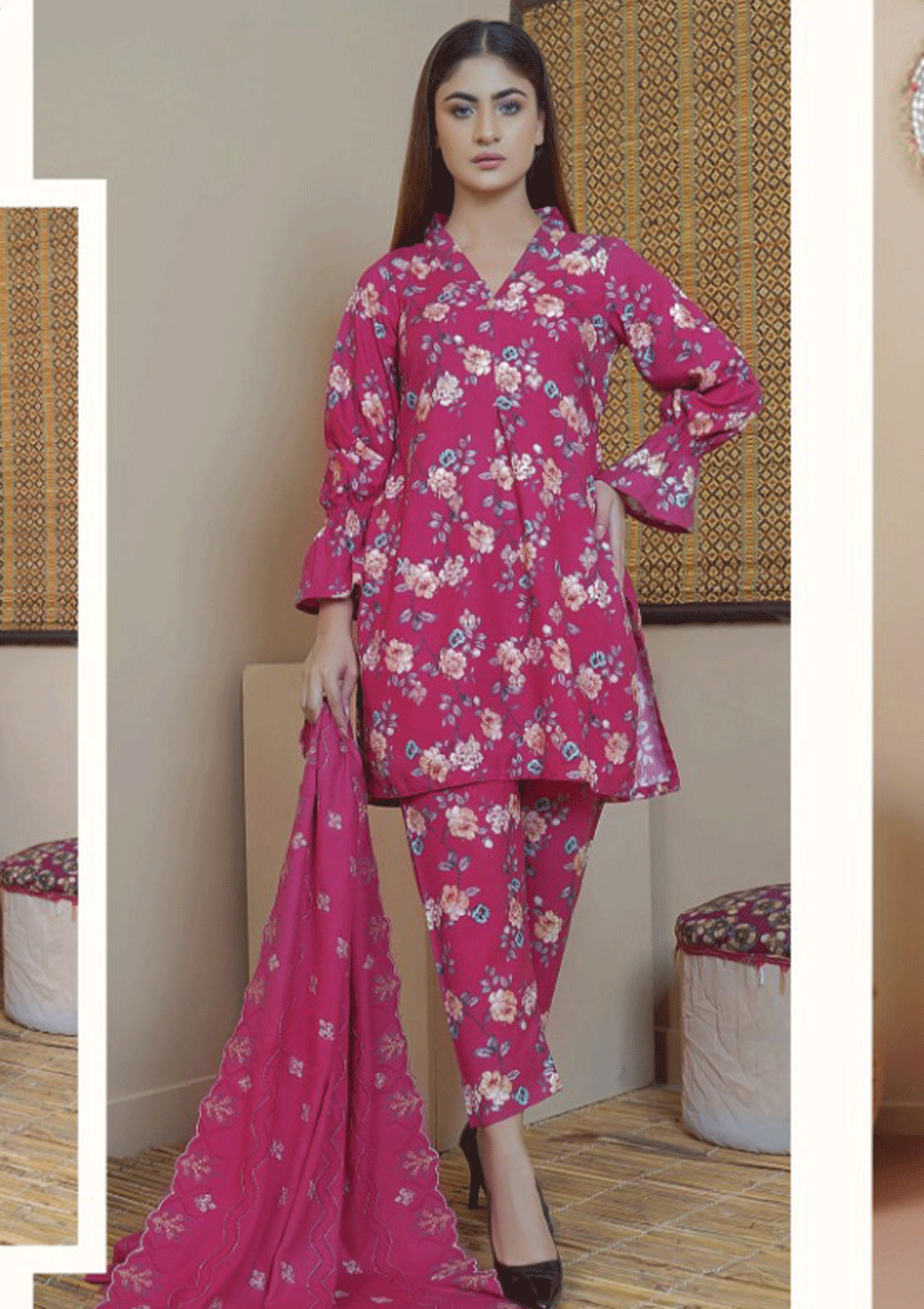 Winter Collection - Rangoli - Embroidered - REL#2 available at Saleem Fabrics Traditions